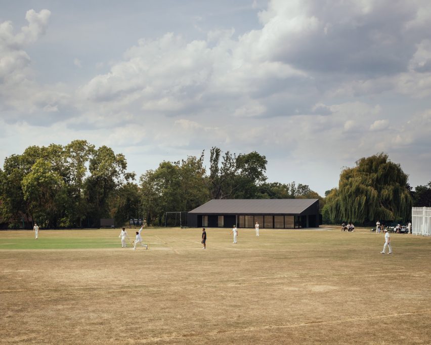 Dulwich cricket pavilion by Andy Matthews Studio