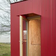 House with a Red Addition by Facha Architekti