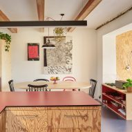 House with a Red Addition by Facha Architekti