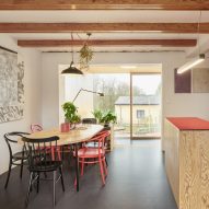 House with a Red Addition by Facha Architekti