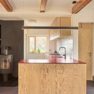 House with a Red Addition by Facha Architekti