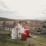 House with a Red Addition by Facha Architekti