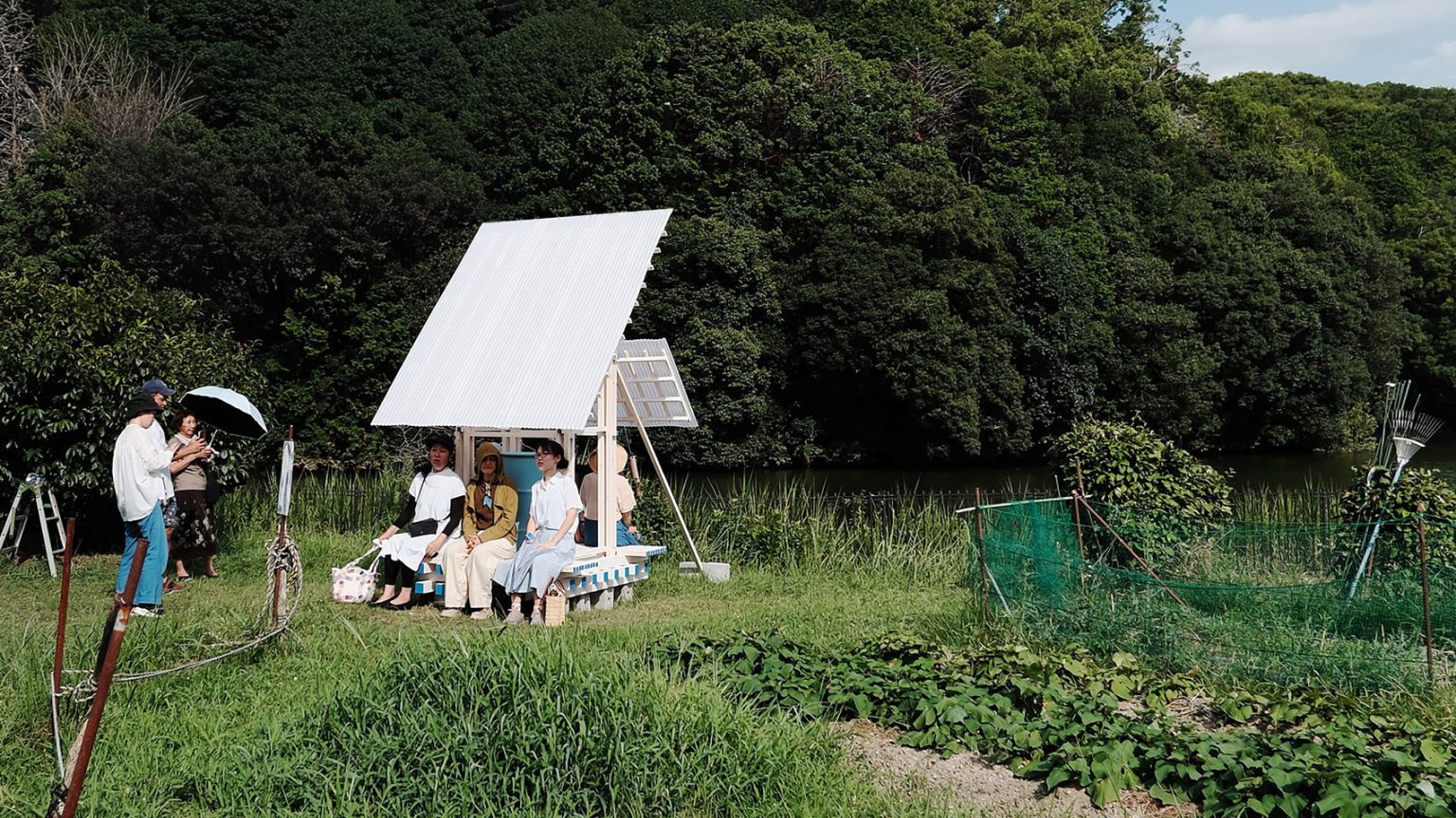 Studio Armitage creates Field Shelter for allotments in Nara