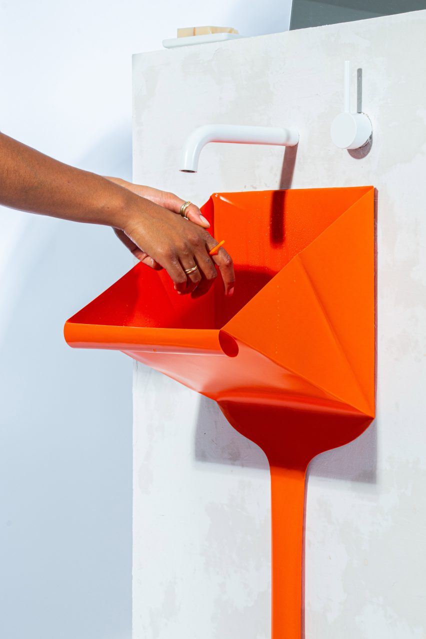 Folded Sink by VLOOW Design Lab from Find Attached exhibition