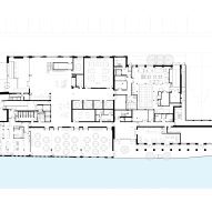 Ground floor plan of the Global Leadership Centre at University of Oxford's Saïd Business School by John McAslan + Partners