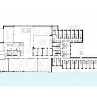 First floor plan of the Global Leadership Centre at University of Oxford's Saïd Business School by John McAslan + Partners