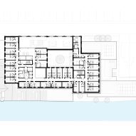 Third floor plan of the Global Leadership Centre at University of Oxford's Saïd Business School by John McAslan + Partners