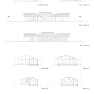 Sections and elevations of House in Yakami by Enter-Archi
