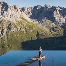 Snøhetta creates reflective Lech Mountain Mirror in Austrian Alps