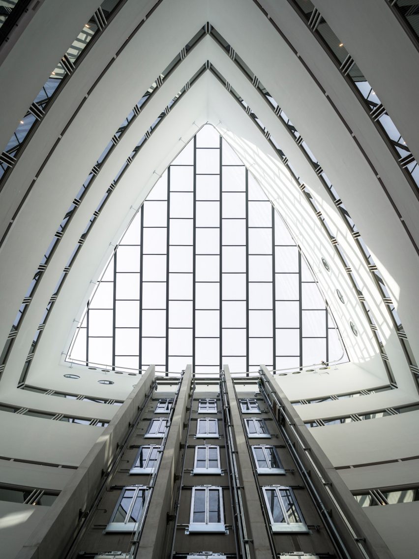 Triangular atrium