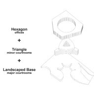 Diagram of Palais de Justice de Lille by OMA