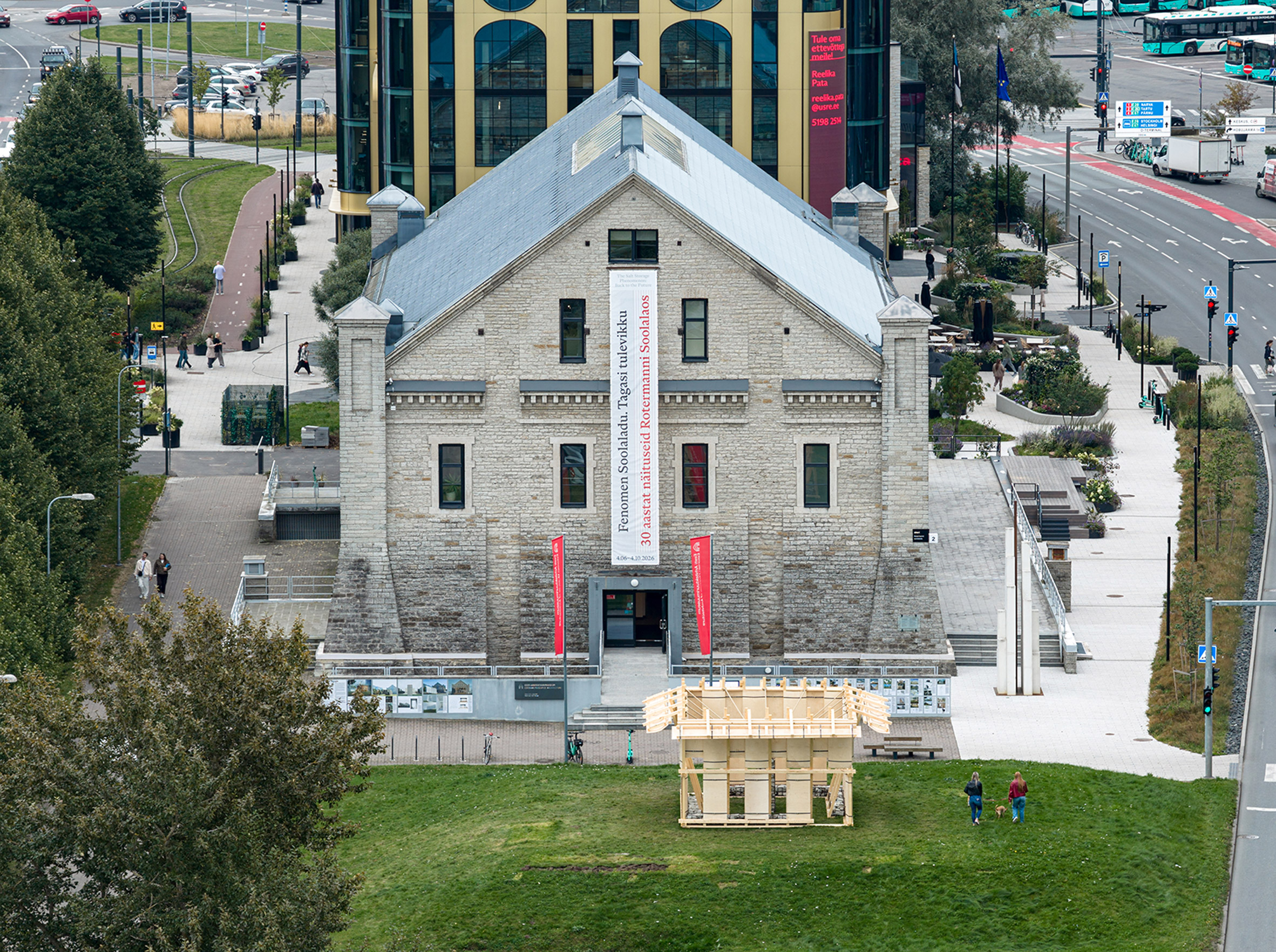 Temporary Pavilion outside Estonian Museum of Architecture