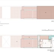 Plan of Roof House by Trung Nguyen Architects