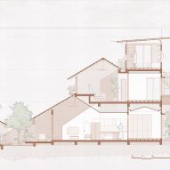 Section of Roof House by Trung Nguyen Architects