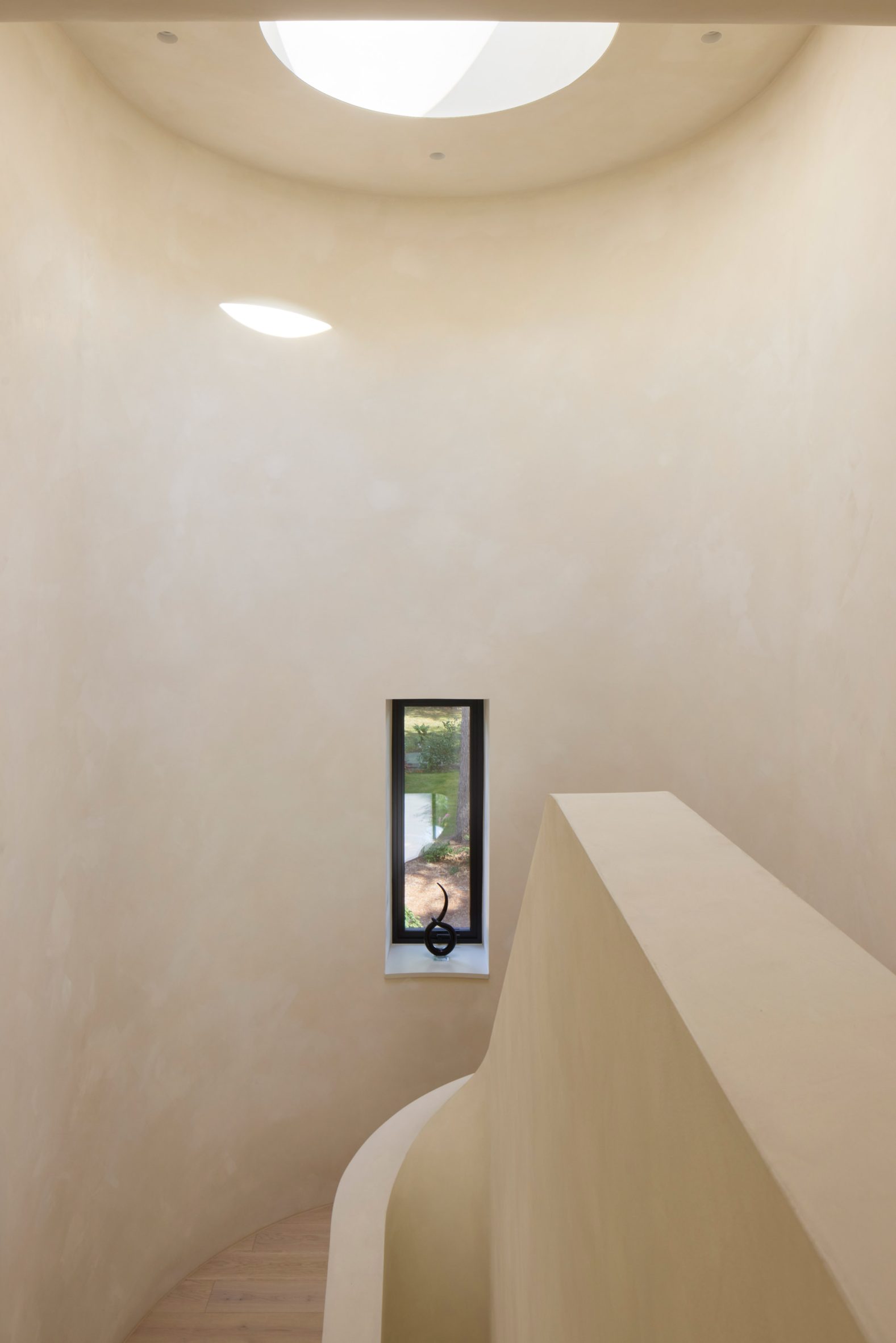 Skylit staircase at UK home Allan Joyce Architects