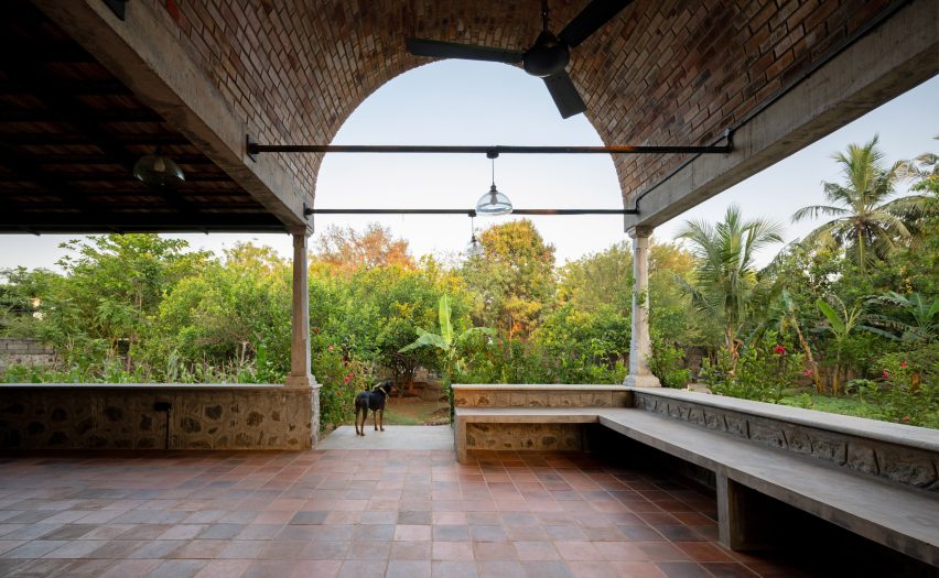 Open-air gathering space at centre by Spaces by Manah