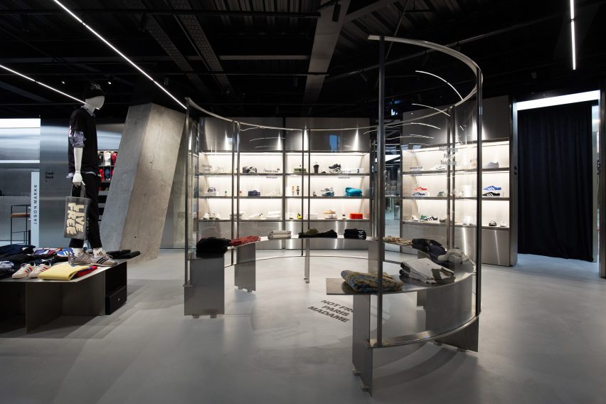 Glass display case
