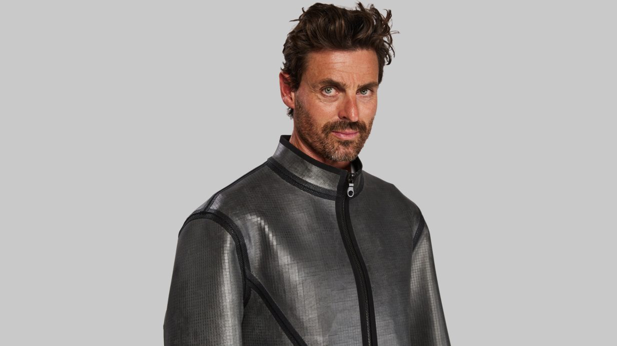 Course Tile Design Vollebak creates Rock Jacket from 54,000 slate tiles