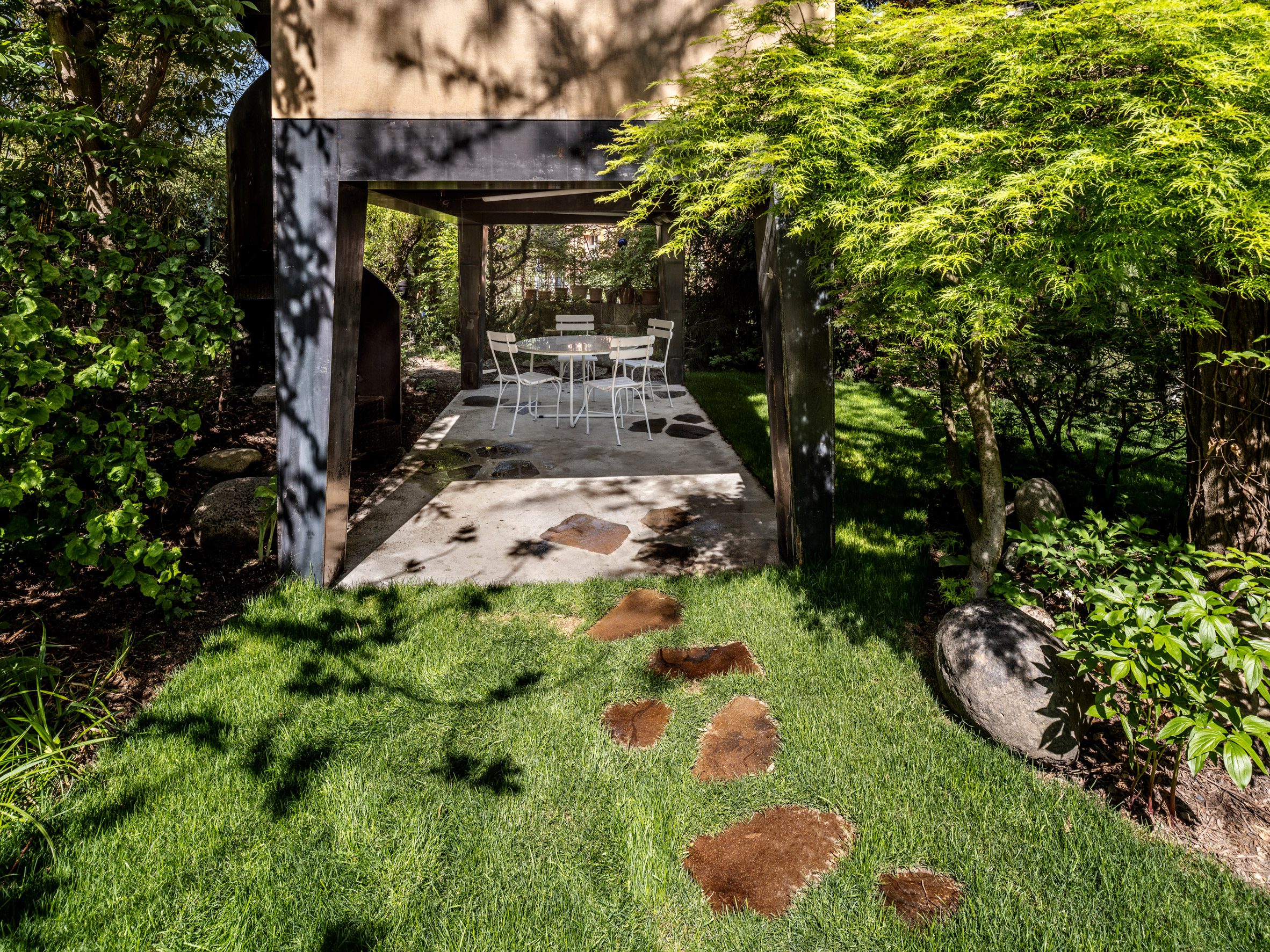 Sheltered patio